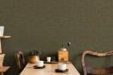 Non-woven tapet i moderne struktureret ensfarvet brun ensfarvet
