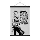 Póster de tela Lograr la grandeza - Banksy
