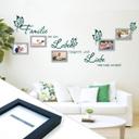 Sticker mural - La famille, c'est où la vie commence... incl. 5 cadres photos