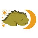 Muursticker Dino onder de Sterren