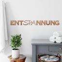 Træbogstaver - Entspannung - Mahogni