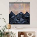 Póster de tela Fredriksson - Montañas jaspeadas - Cuadrado