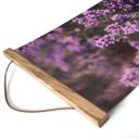 Póster de tela flor de brezo púrpura con luz cálida - Annie