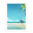 Póster Playa de los Elefantes en la India - Ríos