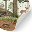 Wallsticker skjulte objekter skovens dyr - Kikki Belle - Round