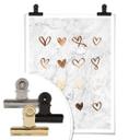 Póster look cobre - corazones