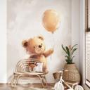 Fotomural para habitación infantil - Osito de peluche con globo - Magnusson