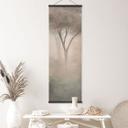 Textielposter Bosmagie in de ochtendnevel Beige - Ms Tiff - Panorama