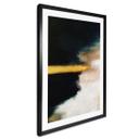 Póster Abstracto - Pinceladas doradas y negras - Haniff