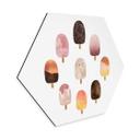 Hexagone - alu-Dibond Fredriksson - Variation de glace