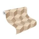 Papier peint intissé Rasch, papier peint à motifs Salsa beige clair