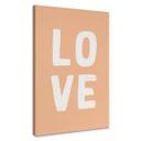 Lienzo Love letters Peach