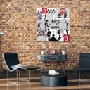 Canvasbillede, Banksy komposition graffiti