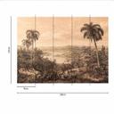 JungleVintage tapet i beige creme - non-woven tapet Designwalls 2 - 2,55 x 3,5 m