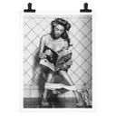 Póster gNo - Multitarea en blanco y negro