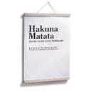 Plakat - Typografi - Hakuna Matata