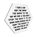 Hexagone - alu-Dibond I said a hip hop