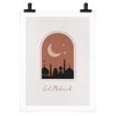 Póster Eid Mubarak de noche