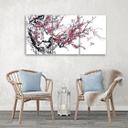 3 stykke lærredsprint, Cherry Blossom Japan Tree
