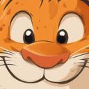 Papel pintado infantil Cachorro de tigre feliz - Magnusson