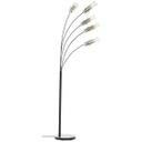 Stehleuchte Hilla, grau, 200 x 73 cm, Metall Bogenlampe