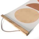 Tekstil plakat Abstrakt balance - Retro buer og cirkler - Costa