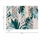 Floral GreenPalmetapet i grøngrå - non-woven tapet Designwalls 2 - 2,55 x 3,5 m