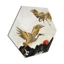Hexagone - alu-Dibond SpaceFrog Designs - Grues d'or