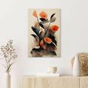 Cuadro de madera amapolas rojas coral - Treechild