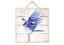 Cuadro de madera Müller - Herrerillo azul - 40x41,5 cm