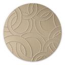 Billede Abstrakte ringe beige - Grande - rund – print på aluminium (Alu-Dibond)
