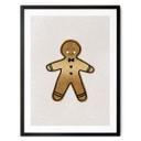 Póster de Navidad - Hombre de pan de jengibre - Orara Studio