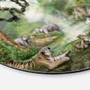 Tableau sur alu-Dibond rond Kikki Belle - Chats de la jungle