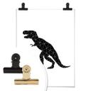 Póster Nouveauprints - Dinosaurio geométrico T-Rex