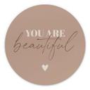Dibond vægdekoration You are beautiful – print på aluminium (Alu-Dibond)