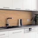 resimdo - Küchenrückwand Spritzschutz Holzoptik Eiche - Folie oder Aluverbund
