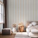 Multistribet tapet, non-woven Shades Iconic hvid, beige