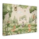 Lienzo Animales dulces en el corazón del bosque - Oliver Robins