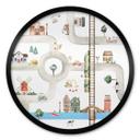 Póster de la guardería Oliver Robins - Play street - Round
