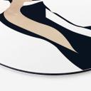 Tableau en alu-Dibond Kubistika - La dame en robe noire - Rond