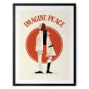 Plakat Imagine Peace - To for fred og håb - Retrodrome