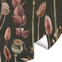 Fototapet - Rundt Sir Edward - Tørrede blomster oliven - vliesetapet/selvklæbende non-woven tapet