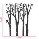 MDF-dekoration Birch Trees and Birds