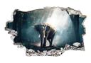3D Wallsticker skovelefant