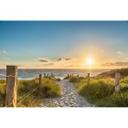 Papier peint photo Coucher de soleil sur la mer Baltique - 384x260