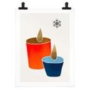 Póster Kubistika - Velas en invierno