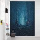 Vlies Fototapete - Star Wars Wood Fight - 200 x 280 cm