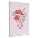 Canvasbillede Venus-tegn med blomster