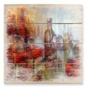 Cuadro de madera Schmucker - Borgoña tardío - 40x41,5 cm