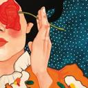 Fotomural de retrato - Mujer misteriosa con rosa - Hülya
